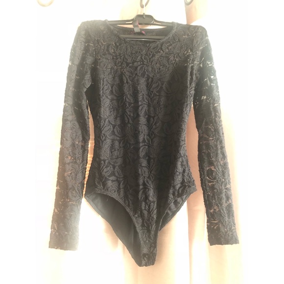 Material Girl Tops - {Material Girl} NWT Lace Bodysuit